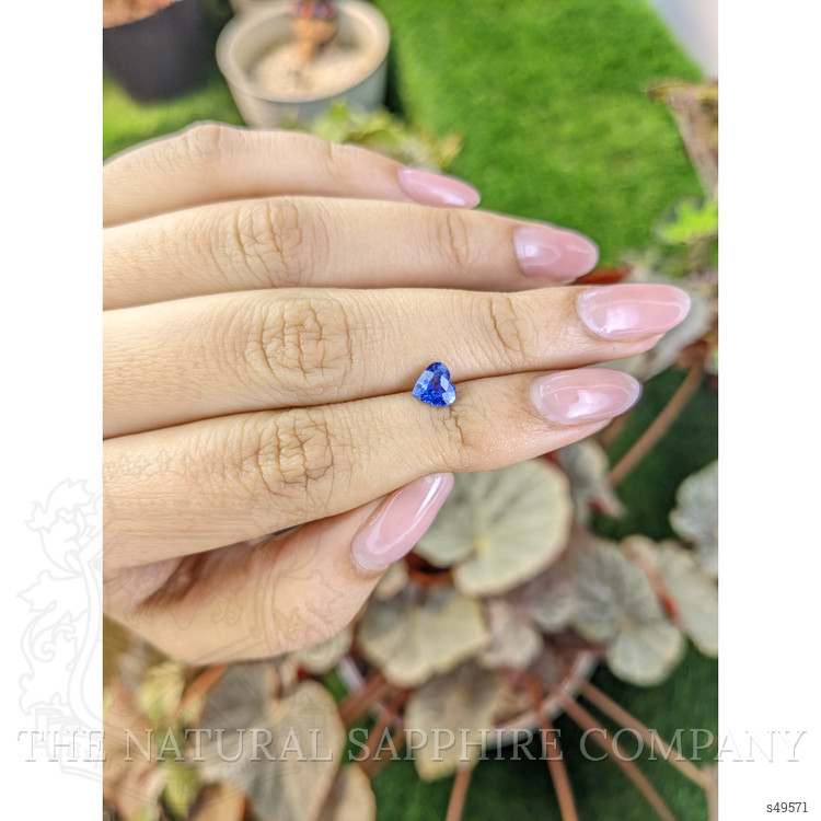 0.81 Ct. Blue Sapphire from Ceylon (Sri Lanka)