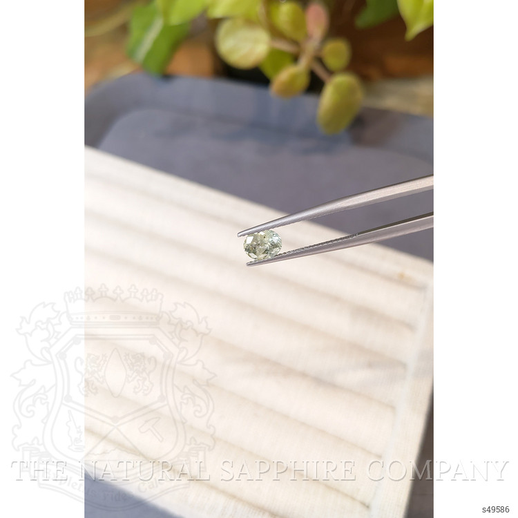 1.05 Ct. Greenish Yellow Sapphire from Ceylon (Sri Lanka)