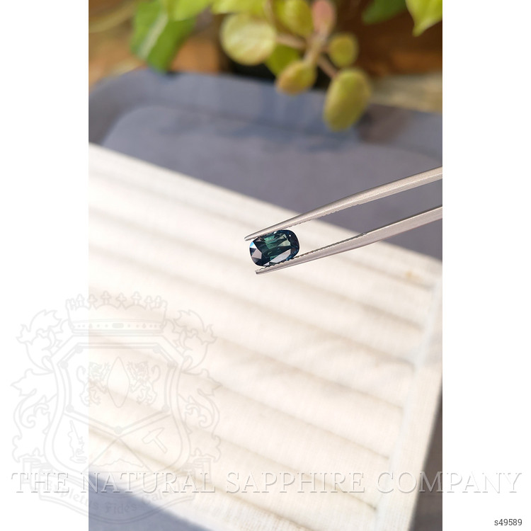 2.28 Ct. Greenish Blue Sapphire from Montana