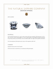 0.61 Ct. Bluish Grey Sapphire from Montana Appraisal