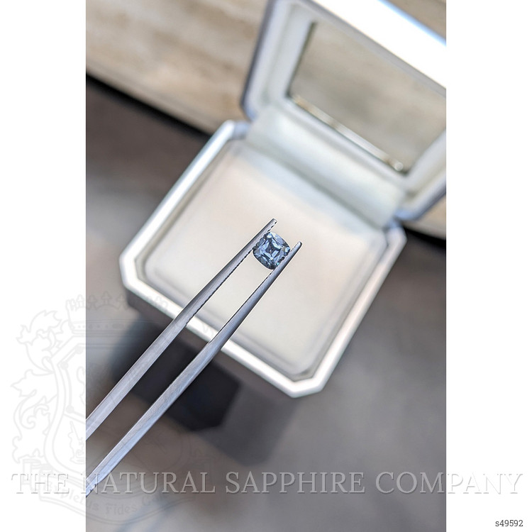 0.61 Ct. Bluish Grey Sapphire from Montana