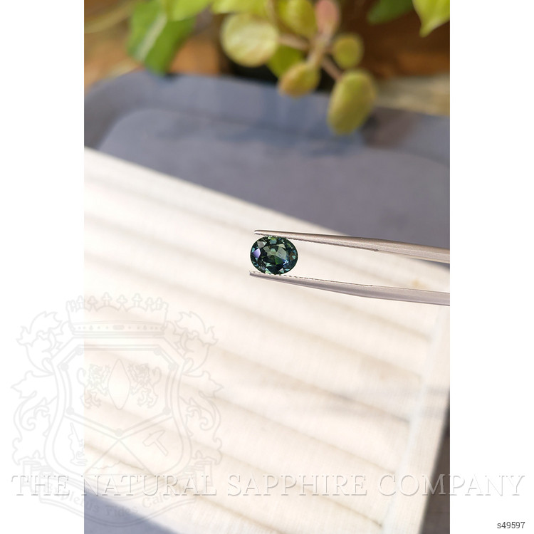 1.93 Ct. Bluish Green Sapphire from Montana