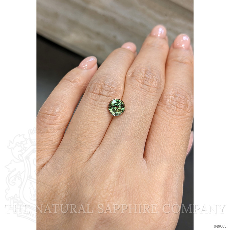 1.78 Ct. Bluish Green Sapphire from Montana