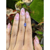 1.27 Ct. Violet Sapphire from Ceylon (Sri Lanka) Life Style