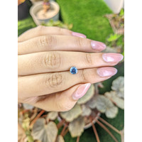 1.00 Ct. Greenish Blue Sapphire from Ceylon (Sri Lanka) Life Style