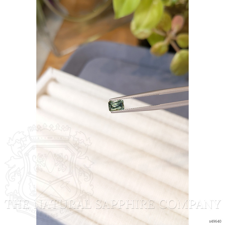 0.90 Ct. Bluish Green Sapphire from Montana