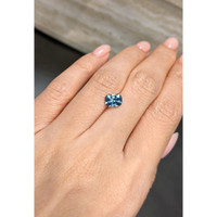 1.59 Ct. Greenish Blue Sapphire from Montana Life Style