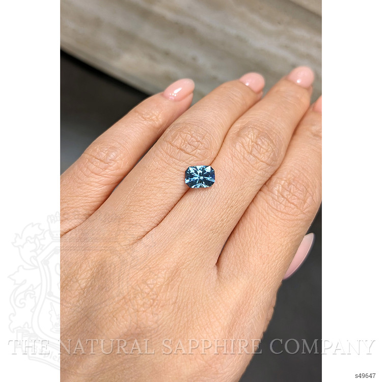 1.59 Ct. Greenish Blue Sapphire from Montana