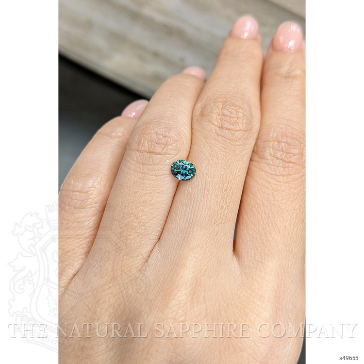 0.86 Ct. Bluish Green Sapphire from Montana