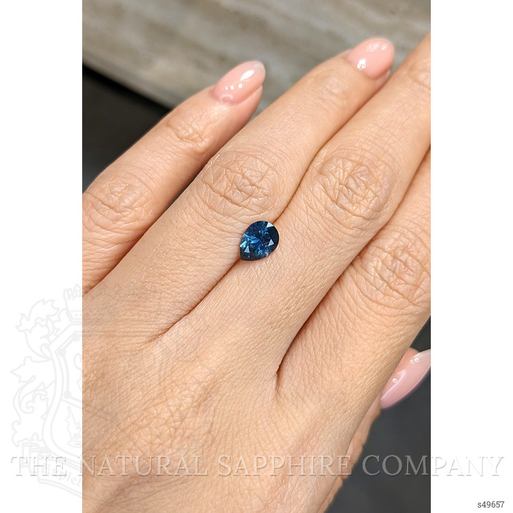1.18 Ct. Greenish Blue Sapphire from Montana