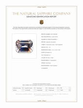 1.01 Ct. Bi Color / Parti Sapphire from Montana Scan Report