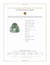 1.37 Ct. Green Sapphire from Montana Scan Report