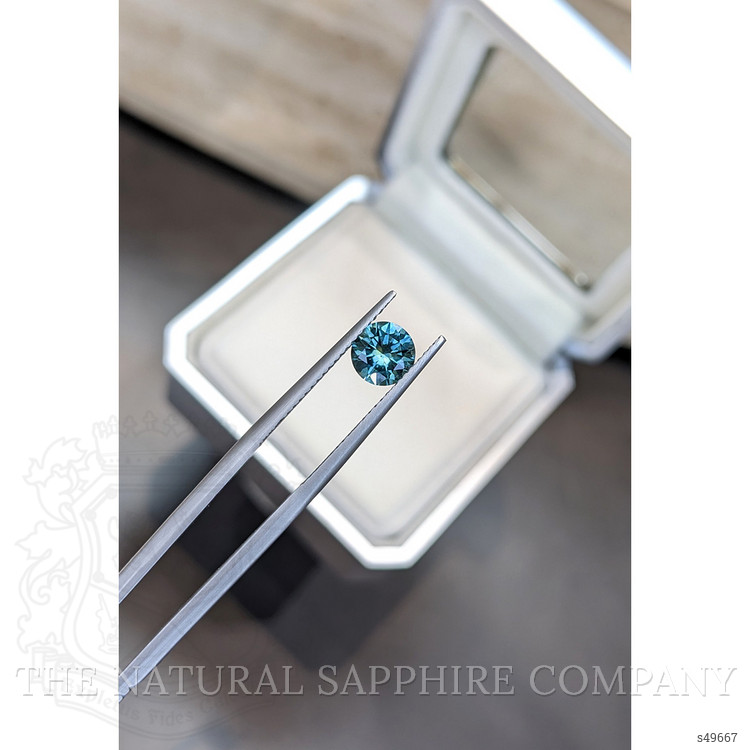 1.29 Ct. Bluish Green Sapphire from Montana