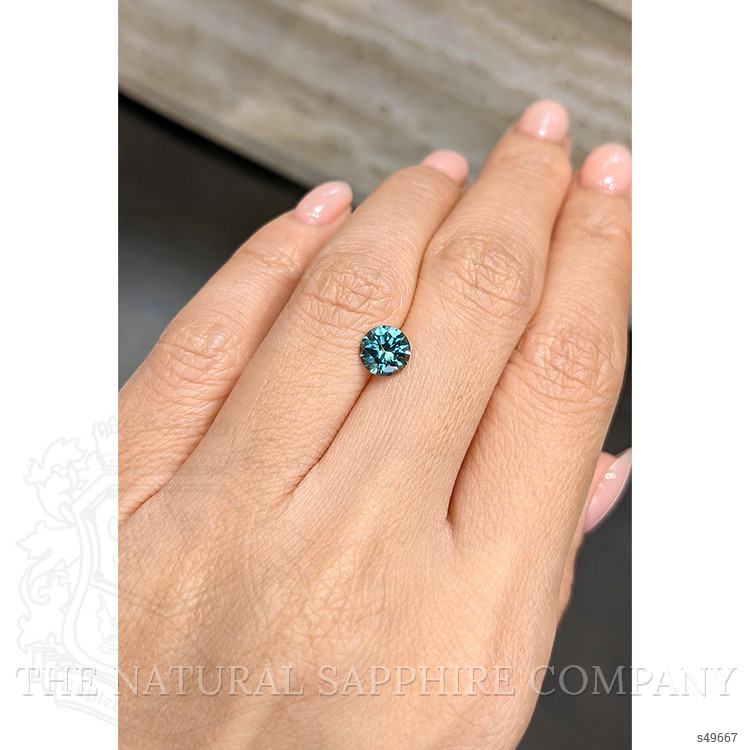1.29 Ct. Bluish Green Sapphire from Montana