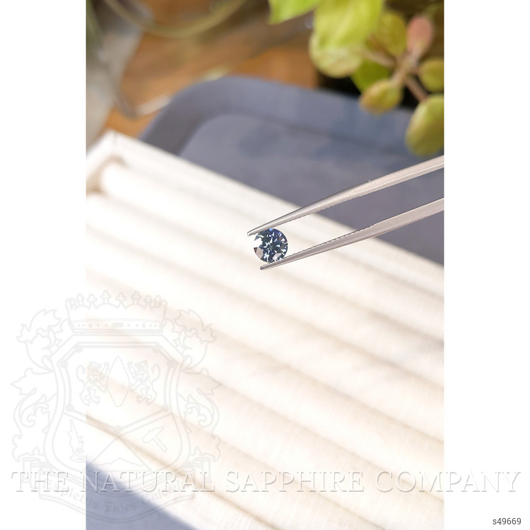 0.89 Ct. Greenish Blue Sapphire from Montana