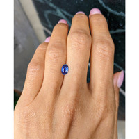 1.10 Ct. Blue Sapphire from Ceylon (Sri Lanka) Life Style