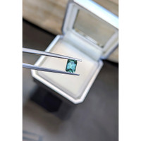 1.22 Ct. Bluish Green Sapphire from Montana Life Style
