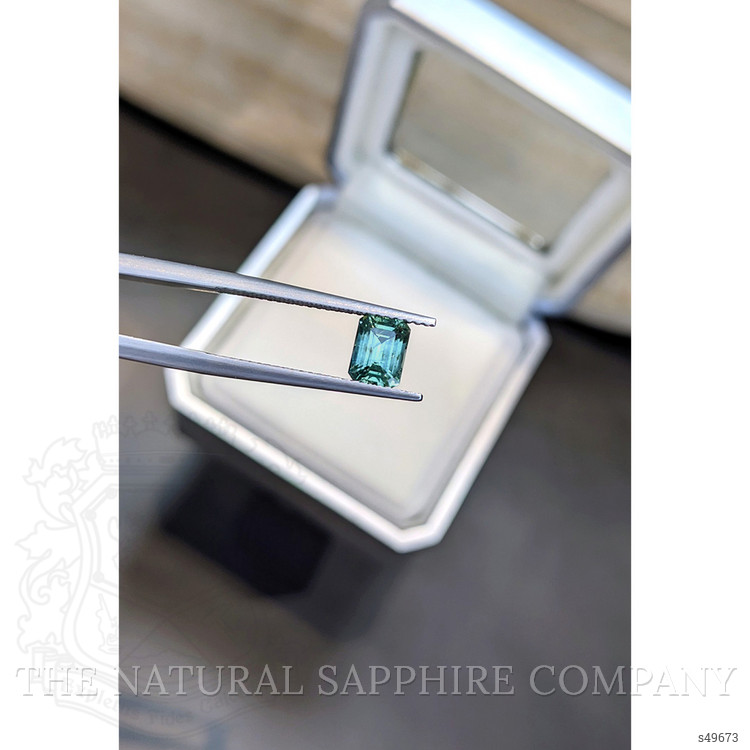 1.22 Ct. Bluish Green Sapphire from Montana
