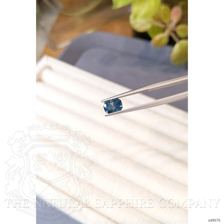 1.58 Ct. Greenish Blue Sapphire from Montana