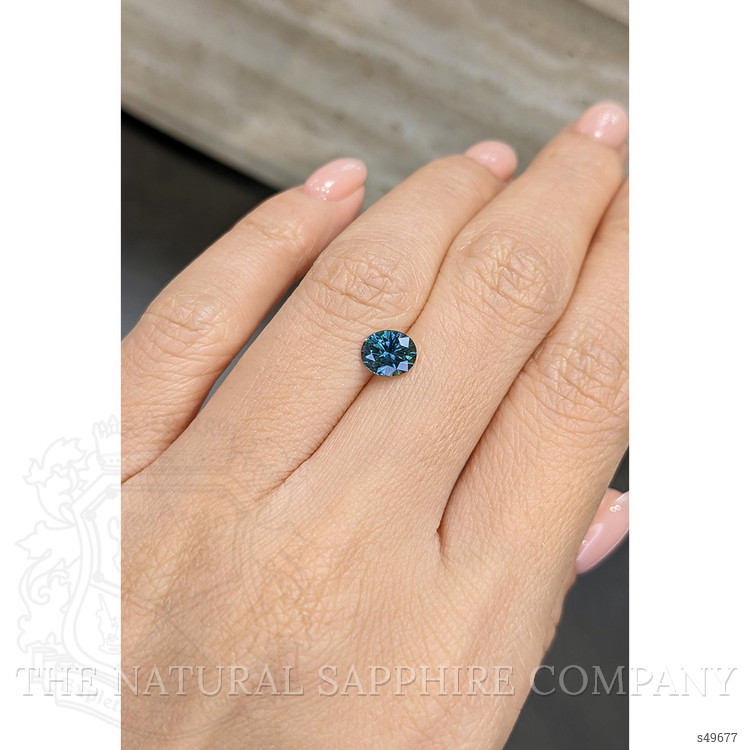 1.21 Ct. Bluish Green Sapphire from Montana