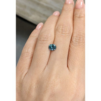 1.23 Ct. Bluish Green Sapphire from Montana Life Style