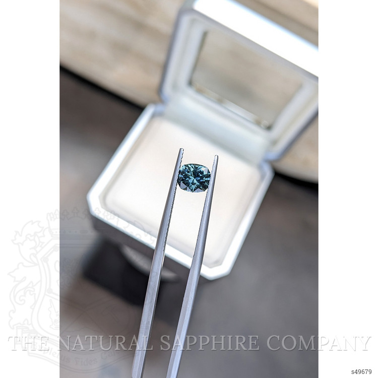 1.23 Ct. Bluish Green Sapphire from Montana