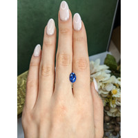 3.39 Ct. Blue Sapphire from Ceylon (Sri Lanka) Life Style
