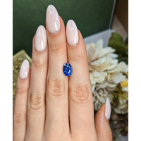 3.39 Ct. Blue Sapphire from Ceylon (Sri Lanka) Life Style