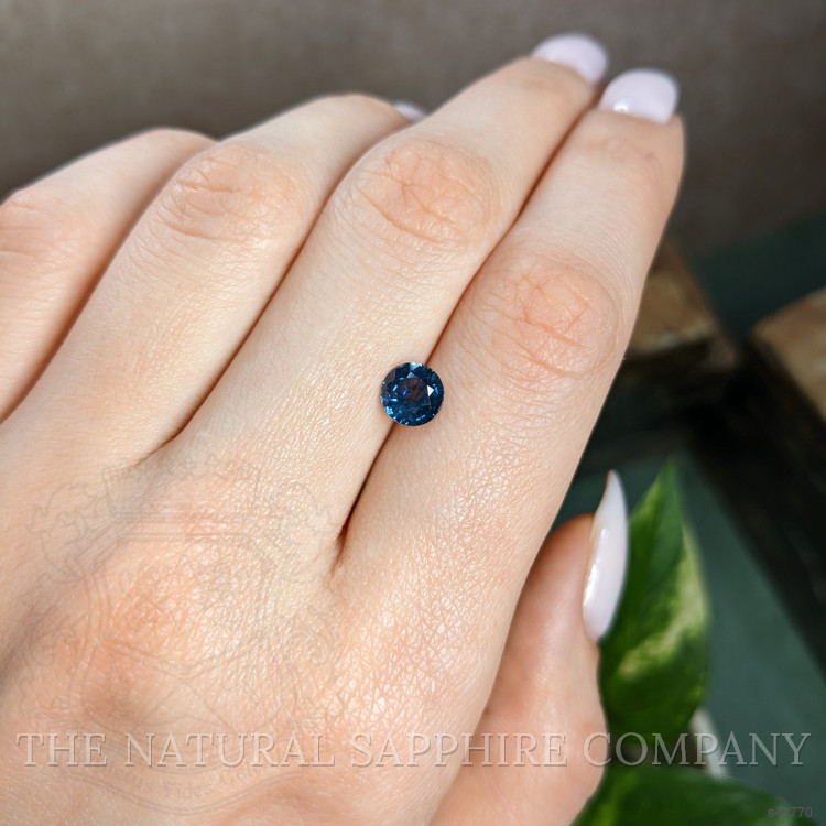 1.43 Ct. Greenish Blue Sapphire from Montana