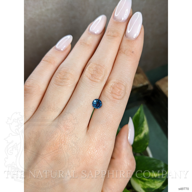 1.43 Ct. Greenish Blue Sapphire from Montana