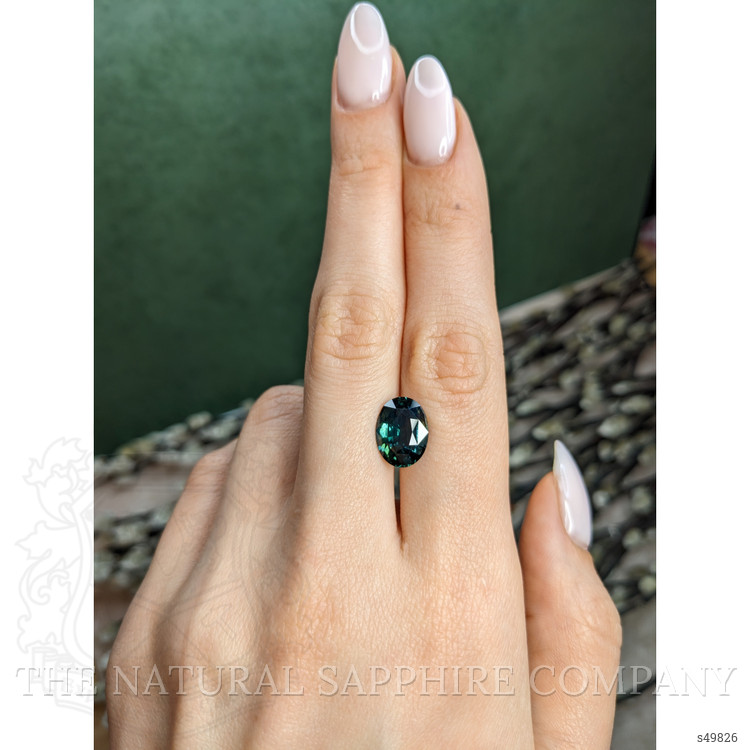 5.01 Ct. Bluish Green Sapphire from Madagascar