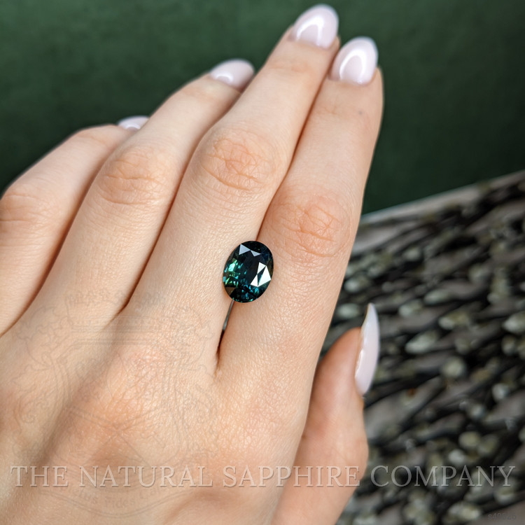 5.01 Ct. Bluish Green Sapphire from Madagascar