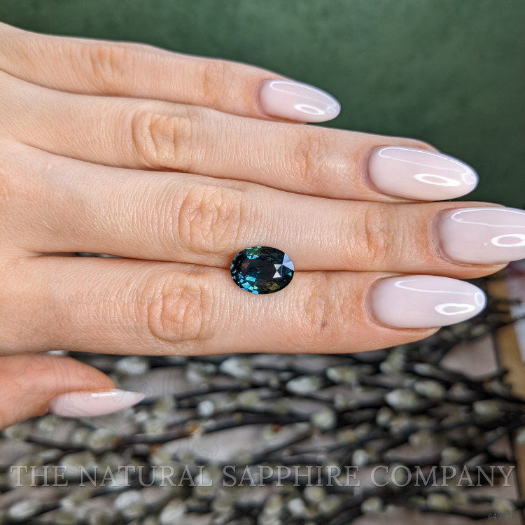 5.01 Ct. Bluish Green Sapphire from Madagascar