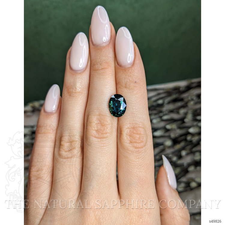 5.01 Ct. Bluish Green Sapphire from Madagascar