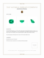 1.77 Ct. Emerald from Zambia Appraisal