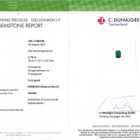 2.76 Ct. Emerald from Zambia Scan Report