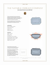 2.76 Ct. Emerald from Zambia 3 D Scan Report