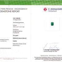 3.74 Ct. Emerald from Zambia Scan Report