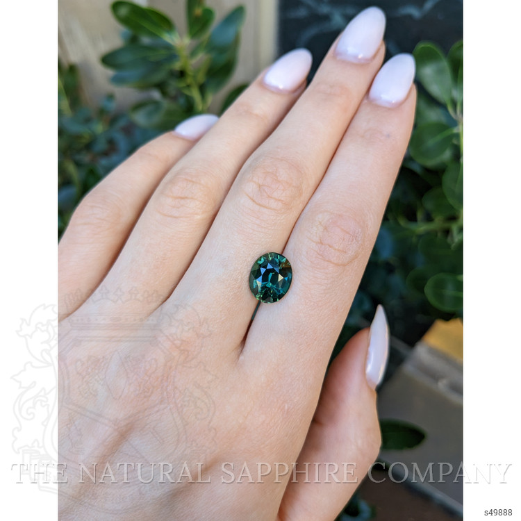 6.01 Ct. Bluish Green Sapphire from Madagascar