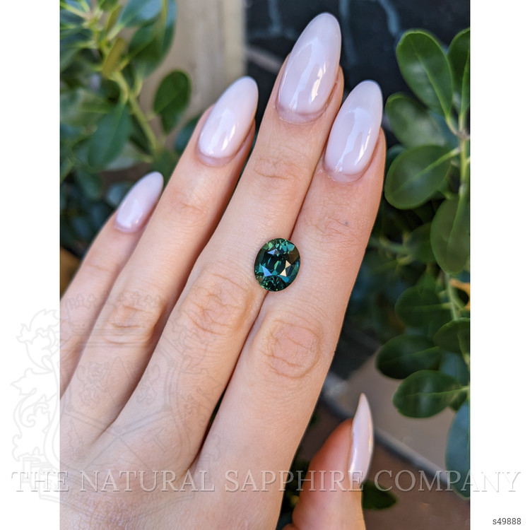 6.01 Ct. Bluish Green Sapphire from Madagascar