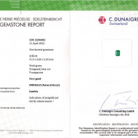 2.55 Ct. Emerald from Zambia Scan Report
