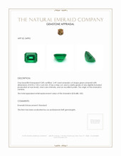 2.49 Ct. Emerald from Zambia Appraisal