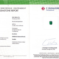 4.57 Ct. Emerald from Zambia Scan Report