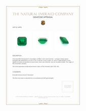 4.03 Ct. Emerald from Zambia Appraisal