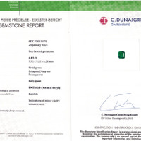 4.03 Ct. Emerald from Zambia Scan Report