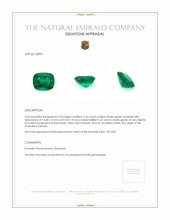 5.56 Ct. Emerald from Zambia Appraisal