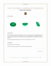 2.19 Ct. Emerald from Zambia Appraisal
