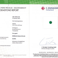 3.24 Ct. Emerald from Zambia Scan Report