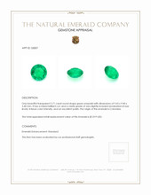 2.71 Ct. Emerald from Colombia Appraisal