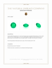 2.71 Ct. Emerald from Colombia Appraisal